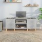 vidaXL Plattenschrank Betongrau 121x38x48 cm Holzwerkstoff vidaXL Plattenschrank Betongrau 121x38x48 cm Holzwerkstoff