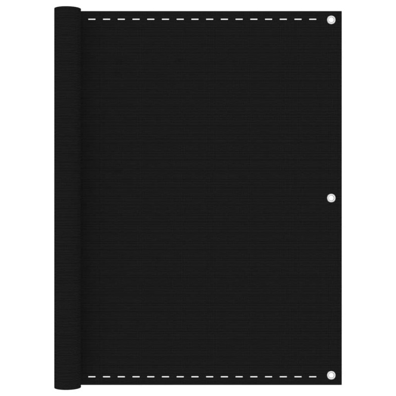 vidaXL Balkon-Sichtschutz Schwarz 120x300 cm HDPE vidaXL Balkon-Sichtschutz Schwarz 120x300 cm HDPE