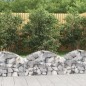 vidaXL Gabione mit Hochbogen 100x30x40/60 cm Verzinktes Eisen vidaXL Gabione mit Hochbogen 100x30x40/60 cm Verzinktes Eisen
