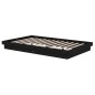 vidaXL Massivholzbett Schwarz 120x200 cm vidaXL Massivholzbett Schwarz 120x200 cm
