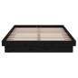 vidaXL Massivholzbett Schwarz 120x200 cm vidaXL Massivholzbett Schwarz 120x200 cm