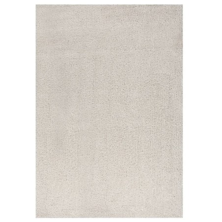 vidaXL Teppich Shaggy Hochflor Creme 140x200 cm