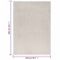 vidaXL Teppich Shaggy Hochflor Creme 140x200 cm vidaXL Teppich Shaggy Hochflor Creme 140x200 cm