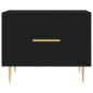 vidaXL Couchtische 2 Stk. Schwarz 50x50x40 cm Holzwerkstoff