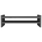 vidaXL Monitorständer Grau 50x27x15 cm Massivholz Kiefer vidaXL Monitorständer Grau 50x27x15 cm Massivholz Kiefer