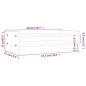 vidaXL Monitorständer Grau 50x27x15 cm Massivholz Kiefer vidaXL Monitorständer Grau 50x27x15 cm Massivholz Kiefer