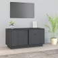 vidaXL TV-Schrank Grau 80x35x40,5 cm Massivholz Kiefer vidaXL TV-Schrank Grau 80x35x40,5 cm Massivholz Kiefer