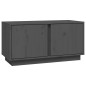 vidaXL TV-Schrank Grau 80x35x40,5 cm Massivholz Kiefer vidaXL TV-Schrank Grau 80x35x40,5 cm Massivholz Kiefer
