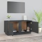 vidaXL TV-Schrank Grau 80x35x40,5 cm Massivholz Kiefer vidaXL TV-Schrank Grau 80x35x40,5 cm Massivholz Kiefer