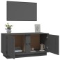 vidaXL TV-Schrank Grau 80x35x40,5 cm Massivholz Kiefer vidaXL TV-Schrank Grau 80x35x40,5 cm Massivholz Kiefer
