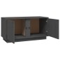 vidaXL TV-Schrank Grau 80x35x40,5 cm Massivholz Kiefer vidaXL TV-Schrank Grau 80x35x40,5 cm Massivholz Kiefer