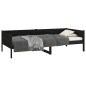 vidaXL Tagesbett Schwarz Massivholz Kiefer 90x190 cm vidaXL Tagesbett Schwarz Massivholz Kiefer 90x190 cm