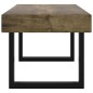 vidaXL Couchtisch Dunkelbraun und Schwarz 90x45x40 cm MDF und Eisen vidaXL Couchtisch Dunkelbraun und Schwarz 90x45x40 cm MDF und Eisen