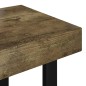 vidaXL Couchtisch Dunkelbraun und Schwarz 90x45x40 cm MDF und Eisen vidaXL Couchtisch Dunkelbraun und Schwarz 90x45x40 cm MDF und Eisen