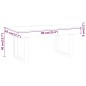 vidaXL Couchtisch Dunkelbraun und Schwarz 90x45x40 cm MDF und Eisen vidaXL Couchtisch Dunkelbraun und Schwarz 90x45x40 cm MDF und Eisen