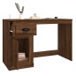 vidaXL Schreibtisch mit Schublade Braun Eichen-Optik 115x50x75 cm vidaXL Schreibtisch mit Schublade Braun Eichen-Optik 115x50x75 cm