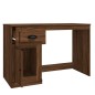 vidaXL Schreibtisch mit Schublade Braun Eichen-Optik 115x50x75 cm vidaXL Schreibtisch mit Schublade Braun Eichen-Optik 115x50x75 cm
