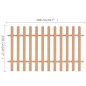vidaXL Lattenzaun WPC 200x120 cm vidaXL Lattenzaun WPC 200x120 cm