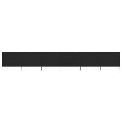 vidaXL 6-teiliges Windschutzgewebe 800 x 120 cm Schwarz