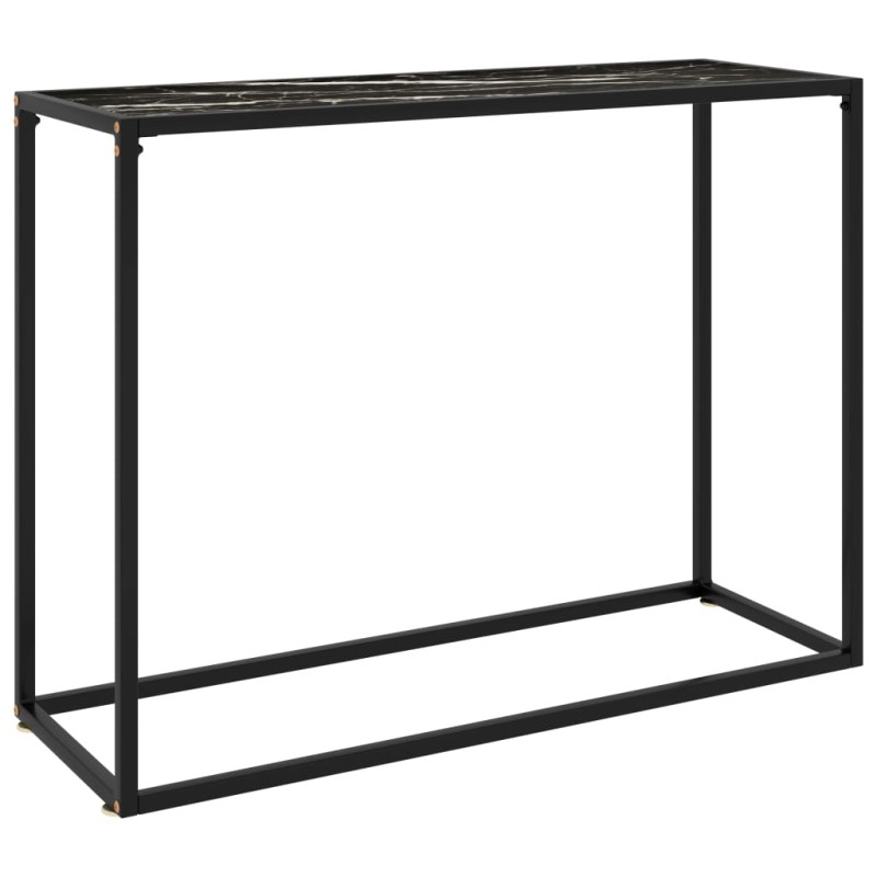 vidaXL Konsolentisch Schwarz 100x35x75 cm Hartglas vidaXL Konsolentisch Schwarz 100x35x75 cm Hartglas