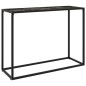 vidaXL Konsolentisch Schwarz 100x35x75 cm Hartglas vidaXL Konsolentisch Schwarz 100x35x75 cm Hartglas