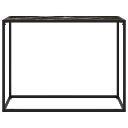 vidaXL Konsolentisch Schwarz 100x35x75 cm Hartglas
