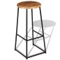 vidaXL Barhocker 2 Stk. Massivholz Teak vidaXL Barhocker 2 Stk. Massivholz Teak