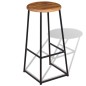 vidaXL Barhocker 2 Stk. Massivholz Teak vidaXL Barhocker 2 Stk. Massivholz Teak