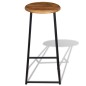 vidaXL Barhocker 2 Stk. Massivholz Teak vidaXL Barhocker 2 Stk. Massivholz Teak