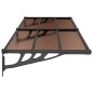 vidaXL Türvordach Schwarz 239x90 cm Polycarbonat vidaXL Türvordach Schwarz 239x90 cm Polycarbonat