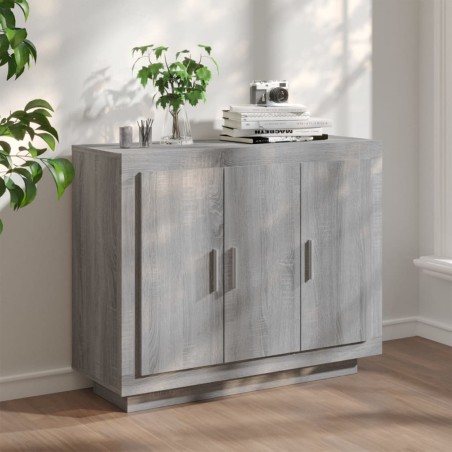 vidaXL Sideboard Grau Sonoma 92x35x75 cm Holzwerkstoff