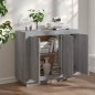 vidaXL Sideboard Grau Sonoma 92x35x75 cm Holzwerkstoff vidaXL Sideboard Grau Sonoma 92x35x75 cm Holzwerkstoff