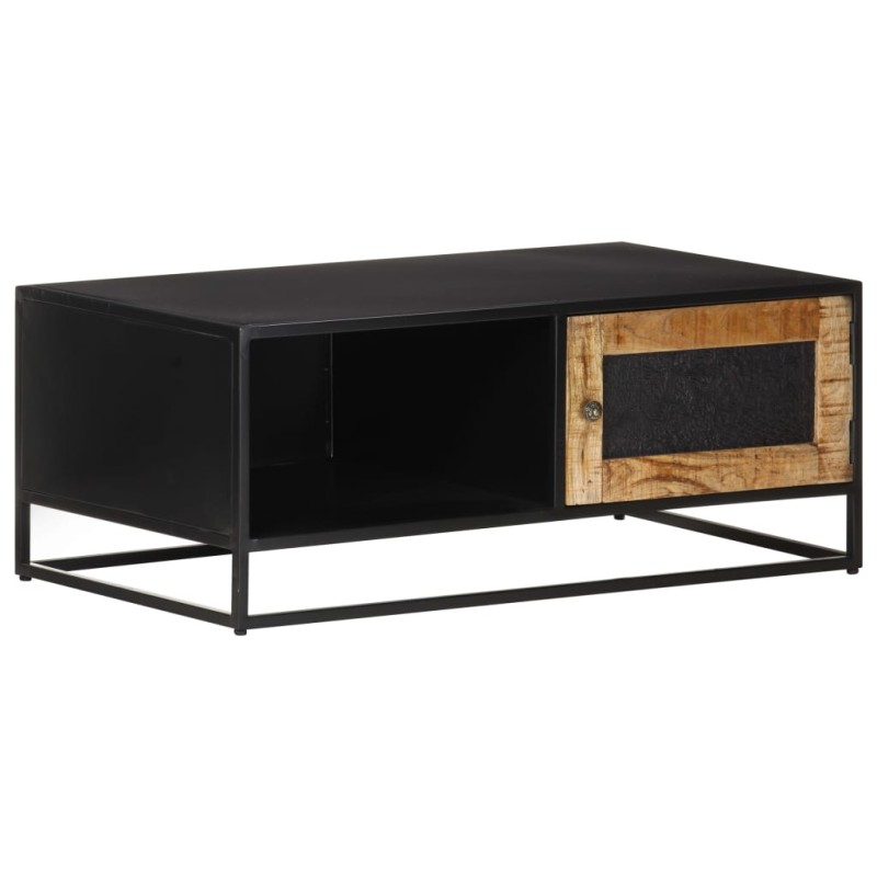 vidaXL Couchtisch 90x50x35 cm Raues Mangoholz vidaXL Couchtisch 90x50x35 cm Raues Mangoholz