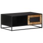 vidaXL Couchtisch 90x50x35 cm Raues Mangoholz vidaXL Couchtisch 90x50x35 cm Raues Mangoholz