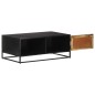 vidaXL Couchtisch 90x50x35 cm Raues Mangoholz vidaXL Couchtisch 90x50x35 cm Raues Mangoholz