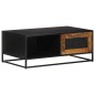 vidaXL Couchtisch 90x50x35 cm Raues Mangoholz vidaXL Couchtisch 90x50x35 cm Raues Mangoholz