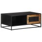 vidaXL Couchtisch 90x50x35 cm Raues Mangoholz vidaXL Couchtisch 90x50x35 cm Raues Mangoholz