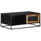 vidaXL Couchtisch 90x50x35 cm Raues Mangoholz vidaXL Couchtisch 90x50x35 cm Raues Mangoholz