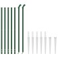 vidaXL Maschendrahtzaun mit Bodenhülsen Grün 1,1x10 m vidaXL Maschendrahtzaun mit Bodenhülsen Grün 1,1x10 m