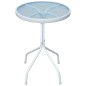 vidaXL Gartentisch 50 x 71 cm Stahl Rund Grau vidaXL Gartentisch 50 x 71 cm Stahl Rund Grau