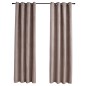 vidaXL Verdunkelungsvorhänge mit Metallösen 2 Stk. Taupe 140x175 cm vidaXL Verdunkelungsvorhänge mit Metallösen 2 Stk. Taupe 140x175 cm
