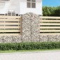 vidaXL Gabione mit Hochbogen 100x50x180/200 cm Verzinktes Eisen vidaXL Gabione mit Hochbogen 100x50x180/200 cm Verzinktes Eisen