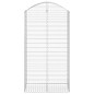 vidaXL Gabione mit Hochbogen 100x50x180/200 cm Verzinktes Eisen vidaXL Gabione mit Hochbogen 100x50x180/200 cm Verzinktes Eisen