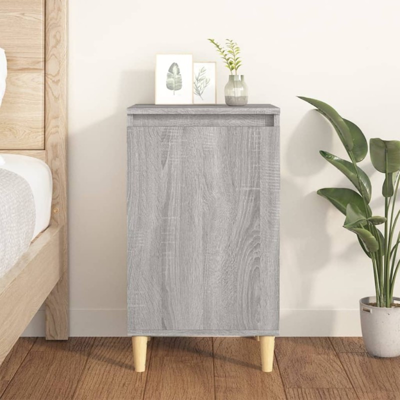 vidaXL Nachttisch Grau Sonoma 40x35x70 cm Holzwerkstoff