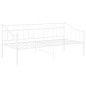 vidaXL Schlafsofa Bettgestell Weiß Metall 90x200 cm vidaXL Schlafsofa Bettgestell Weiß Metall 90x200 cm