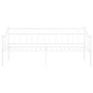 vidaXL Schlafsofa Bettgestell Weiß Metall 90x200 cm vidaXL Schlafsofa Bettgestell Weiß Metall 90x200 cm