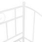 vidaXL Schlafsofa Bettgestell Weiß Metall 90x200 cm vidaXL Schlafsofa Bettgestell Weiß Metall 90x200 cm