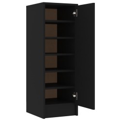 vidaXL Schuhschrank Schwarz 32x35x92 cm Holzwerkstoff