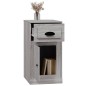 vidaXL Beistellschrank mit Schublade Grau Sonoma 40x50x75 cm vidaXL Beistellschrank mit Schublade Grau Sonoma 40x50x75 cm