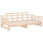vidaXL Tagesbett Ausziehbar Massivholz Kiefer 2x(90x190) cm vidaXL Tagesbett Ausziehbar Massivholz Kiefer 2x(90x190) cm